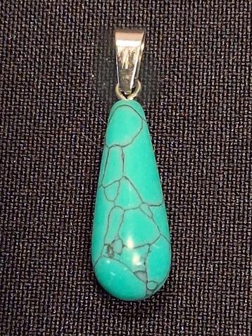 druppelhanger edel / natuursteen Turquoise beschikbaar voor biedingen