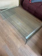 Glazen design salontafel look-a-like fontana arte, Ophalen, 100 tot 150 cm, 50 tot 100 cm, Zo goed als nieuw