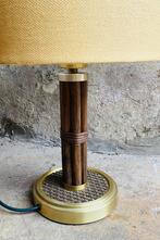 Jaren 80 manou / rotan tafellamp, Gebruikt, 50 tot 75 cm, Jaren 80, Onbekend