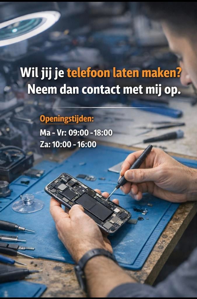 telefoon reperatie IPHONE-SAMSUNG, Ophalen of Verzenden, Zo goed als nieuw, Overige onderwerpen