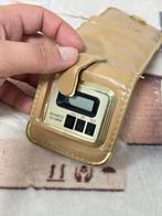 Vintage LCD Leather Quartz portemonnee klok horloge lederen, Ophalen of Verzenden