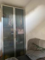 2x complete met deurgreep en schanieren IKEA pax-kastdeuren, Ophalen, 200 cm of meer, 50 tot 100 cm, Glas