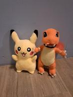 Pokemon pikkachu en charmander knuffels, Ophalen of Verzenden, Zo goed als nieuw