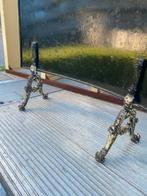 Antiek vonkenscherm met Sierlijke Poten - nochris 2.0, Ophalen, Gebruikt, Houtkachel, Vrijstaand