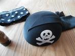 3 delige kinder piraten set hoed sjaal en verrekijker, Ophalen of Verzenden, Zo goed als nieuw, 134 t/m 140, Jongen of Meisje