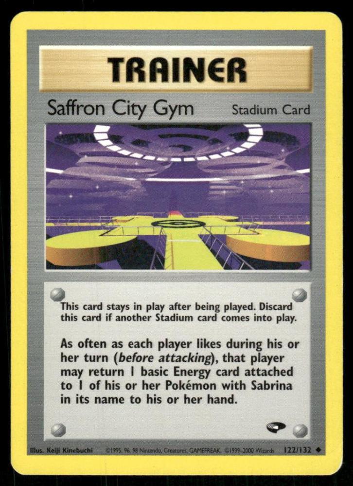 Saffron City Gym 122/132 - Gym Challenge (NM), Hobby en Vrije tijd, Verzamelkaartspellen | Pokémon, Gebruikt, Verzenden