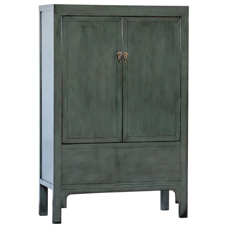 Chinese kasten - Chinese Kast Nu € 919,95 Grijs, Huis en Inrichting, Kasten | Boekenkasten, Nieuw, 100 tot 150 cm, Minder dan 100 cm