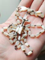 Antiek, Franse, parelmoer rozenkrans, Ophalen of Verzenden