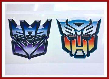 SET 2 x TRANSFORMERS Reflecterende Vinyl Sticker Decal beschikbaar voor biedingen
