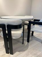 Eetkamerset met ronde tafel en 3 stoelen, Ophalen, Gebruikt, Minder dan 4 stoelen