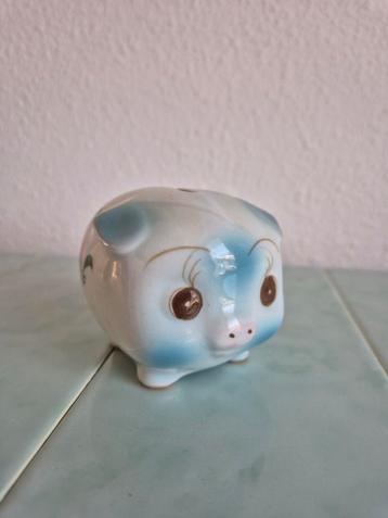 Spaarvarkentje blauw.  beschikbaar voor biedingen