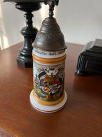Antieke Bierpul met Militair Tafereel, Antiek en Kunst, Antiek | Keramiek en Aardewerk, Ophalen