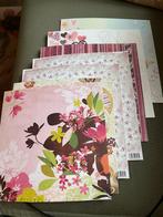 Zeven scrapbook vellen (30 x 30 cm), Hobby en Vrije tijd, Scrapbooking, Ophalen of Verzenden, Nieuw, Papier of Karton, Overige merken