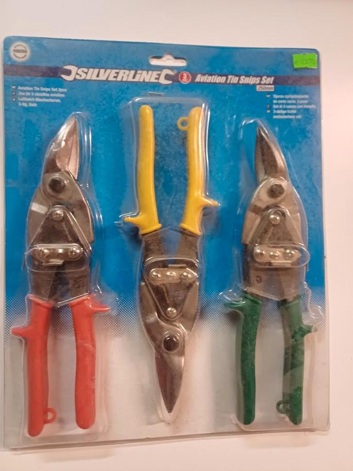 3-delige lichte metaalschaar set CT17, Doe-het-zelf en Verbouw, Gereedschap | Handgereedschap, Nieuw, Ophalen of Verzenden