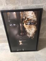Golden woman in lijst, Huis en Inrichting, Woonaccessoires | Schilderijen, Tekeningen en Foto's, Ophalen, Zo goed als nieuw, Schilderij