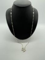 A223 Prachtige zilveren FBM ketting 80 cm, Sieraden, Tassen en Uiterlijk, Antieke sieraden, Ophalen of Verzenden, Zilver, Ketting