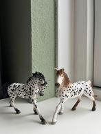 SCHLEICH - KNABSTRUPPER HENGST & MERRIE + VEULEN, Ophalen of Verzenden, Zo goed als nieuw