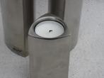 Set [3st] HERSTAL waxinelichthouders RVS, Huis en Inrichting, Gebruikt, Overige kleuren, Ophalen of Verzenden, Metaal