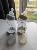 2 Difrax baby flessen - 170 ml - 1,5 maanden gebruikt, Ophalen of Verzenden, Zo goed als nieuw