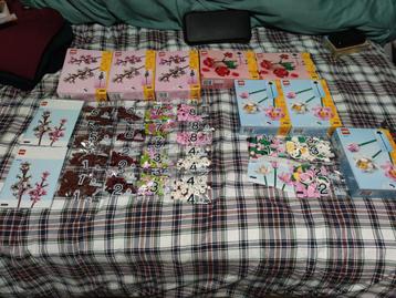 Lego Bloemen Set - Kers, Lotus, Roos (12 stuks) beschikbaar voor biedingen