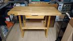 Houten werkbank (incl. 2 bankschroeven), Doe-het-zelf en Verbouw, Werkbanken, Ophalen, Gebruikt