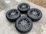 17 inch Bonito antraciet sportset ! 4x108, 215 mm, 17 inch, Banden en Velgen, Winterbanden