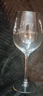 Gepersonaliseerd gegraveerd wijnglas, Verzamelen, Glas en Borrelglaasjes, Ophalen of Verzenden, Nieuw, Overige typen