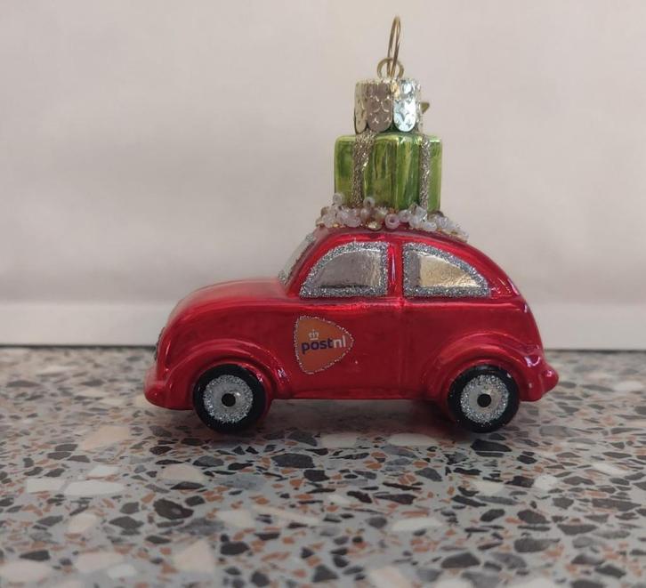 Kerstbal Vondels auto postnl 2021 , Diversen, Kerst, Zo goed als nieuw, Ophalen of Verzenden