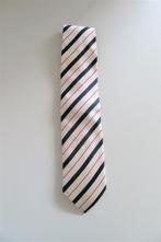 Stropdas Wit Blauw Rood (3487), Ophalen of Verzenden, Zo goed als nieuw, Wit, Met patroon