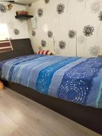 Ikea Bed  met opbergruimte, Ophalen, Eenpersoons, Modern, Hout