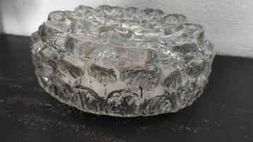 Vintage plafondlamp glas bloem beschikbaar voor biedingen