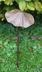 Tuinsteker Paddenstoel, metaal Groot, tuinobject, herfst, Tuin en Terras, Robanjer, Nieuw, Ophalen of Verzenden, Harmelen