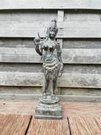 Bronzen beeld/ Lakshmi/godin Sri/Indonesië/India, Huis en Inrichting, Woonaccessoires | Boeddhabeelden, Ophalen of Verzenden, Nieuw