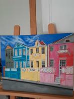 Schilderij "Pietermaai" Curaçao - Acryl op doek, Ophalen of Verzenden