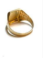 18k tricolor zegelring, Ophalen of Verzenden, Zo goed als nieuw, -, Goud