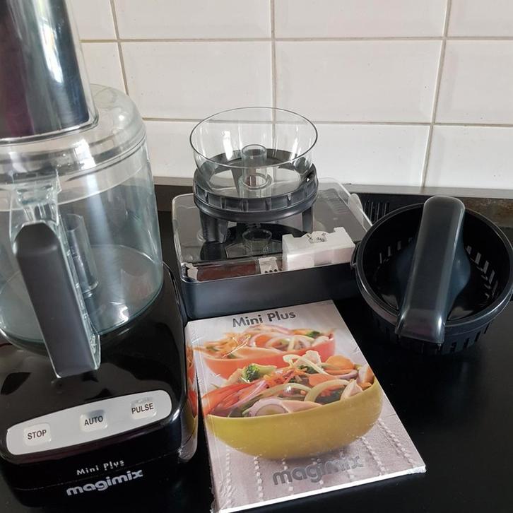 Magimix Mini Plus keukenmachine  * verkocht *, Witgoed en Apparatuur, Keukenmixers, Zo goed als nieuw, 1 tot 2 liter, 2 snelheden