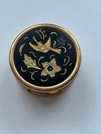 Toledo Pillendoosje Zwart met Gouden Decoratie, Ophalen of Verzenden