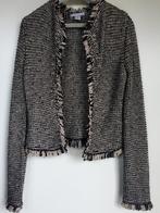 Vintage H&M boucle vest-jasje met franjes, maat XS, H&M, Overige kleuren, Verzenden, Nieuw