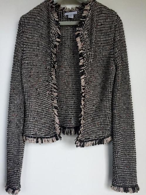 Vintage H&M boucle vest-jasje met franjes, maat XS, Kleding | Dames, Jasjes, Kostuums en Pakken, Nieuw, Jasje, Maat 34 (XS) of kleiner