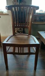 4 Houten Stoel, Huis en Inrichting, Stoelen, Ophalen of Verzenden, Bruin, Hout, Eén