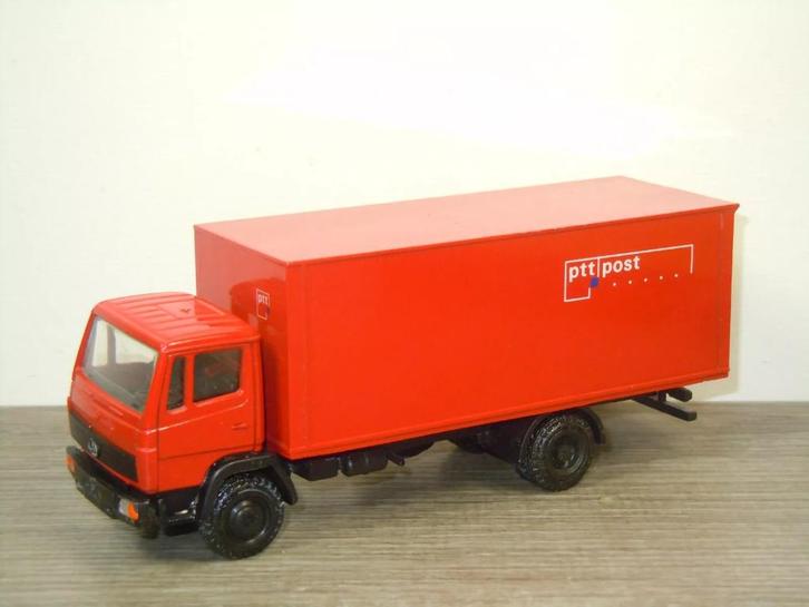 Mercedes 709-1114 PTT Post - NZG Modelle 250 Germany 1:50, Hobby en Vrije tijd, Modelauto's | 1:50, Zo goed als nieuw, Bus of Vrachtwagen