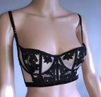 Balconette Bh Nude met zwarte bloemen Ann Summers 70 B, Verzenden, Beige, BH