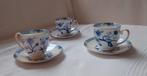 Antiek set van 3 koffiekopjes. Royal Grafton Dynasty England, Ophalen of Verzenden
