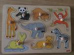 inleg puzzel hout van -  Goki  -  wilde dieren, Kinderen en Baby's, Speelgoed | Houten speelgoed, Nieuw, Overige typen, Ophalen of Verzenden