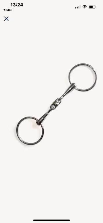 GEBRUIKT! Dubbel gebroken bit voor paarden € 6,99 beschikbaar voor biedingen