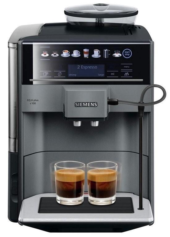 Siemens EQ.6 plus zo goed als nieuw 2 kopjes op de teller, Witgoed en Apparatuur, Koffiezetapparaten, Zo goed als nieuw, Gemalen koffie