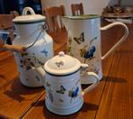 Janneke Brinkman thee/koffie kan, melkbus.... van emaille, Ophalen