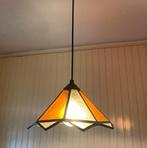 Charmant Glas in lood lampje- 60s. - brocante, Huis en Inrichting, 50 tot 75 cm, Ophalen of Verzenden, Brocante, glas in lood,  tiffany, 70s