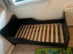Zwart peuterbed, Ophalen, Gebruikt, 70 tot 85 cm, 140 tot 160 cm