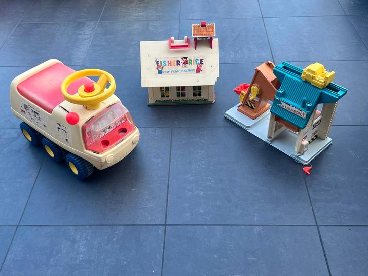 Vintage Fisher Price Speelgoed Set, Kinderen en Baby's, Speelgoed | Overig, Gebruikt, Jongen of Meisje, Ophalen of Verzenden